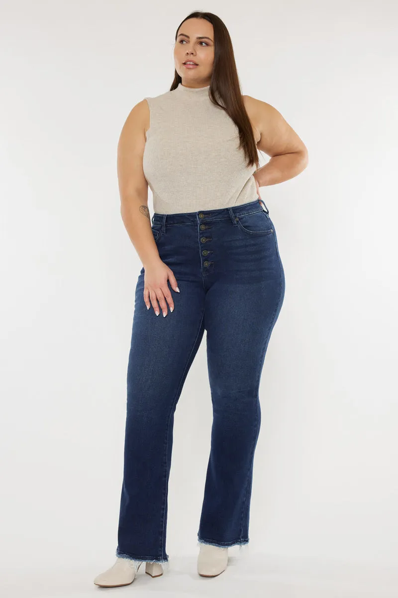 Yvette High Rise Flare Jeans (Plus Size) sold by Kan Can product image thumbnail 5