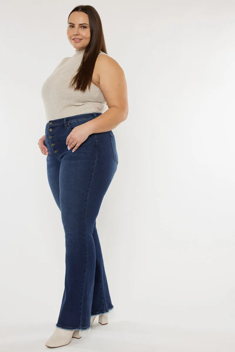 Yvette High Rise Flare Jeans (Plus Size) sold by Kan Can product image thumbnail 2