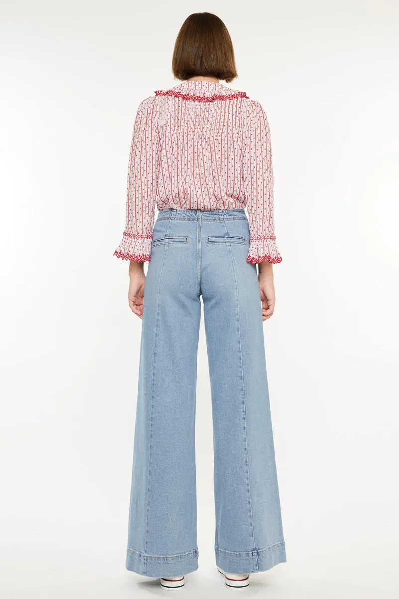 Deena High Rise Wide Leg Jeans sold by Kan Can product image thumbnail 5