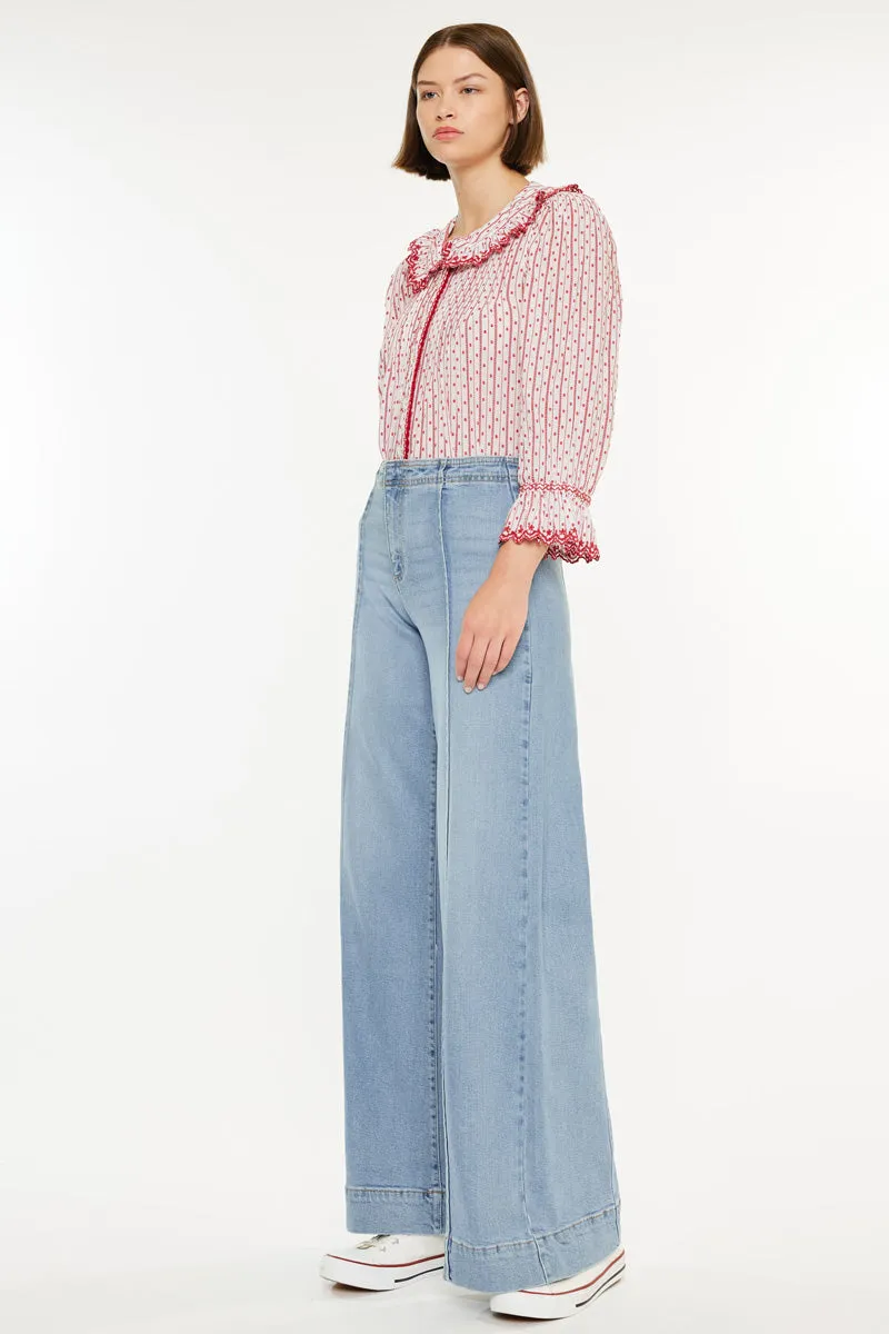 Deena High Rise Wide Leg Jeans sold by Kan Can product image thumbnail 2