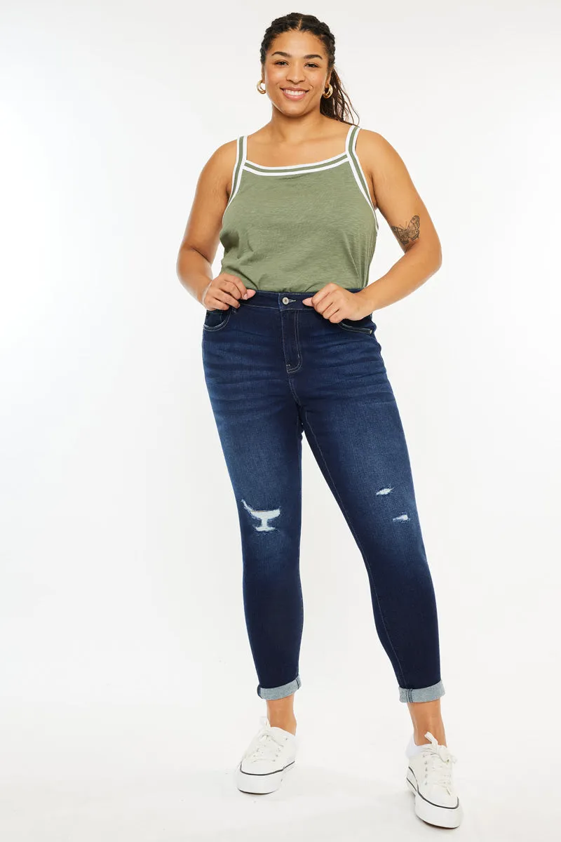 Berenice Mid Rise Ankle Skinny Jeans (Plus Size) sold by Kan Can product image thumbnail 2