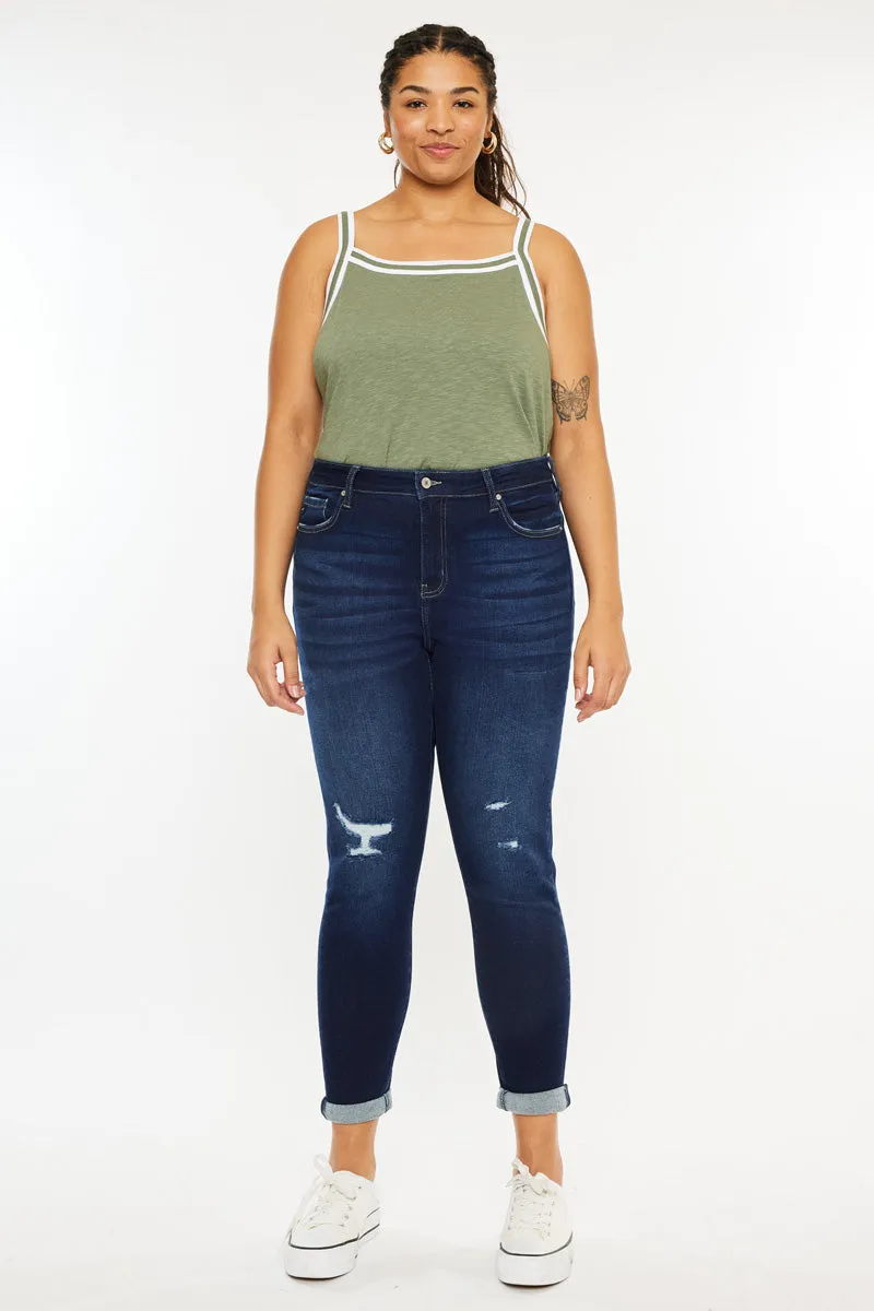 Berenice Mid Rise Ankle Skinny Jeans (Plus Size) sold by Kan Can product image thumbnail 3