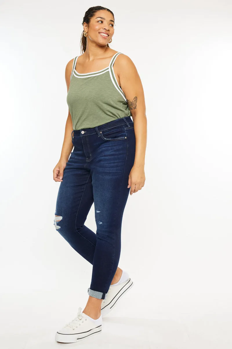 Berenice Mid Rise Ankle Skinny Jeans (Plus Size) sold by Kan Can product image thumbnail 5