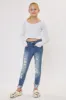 Cole High Rise Ankle Skinny Kid Jeans sold by Kan Can