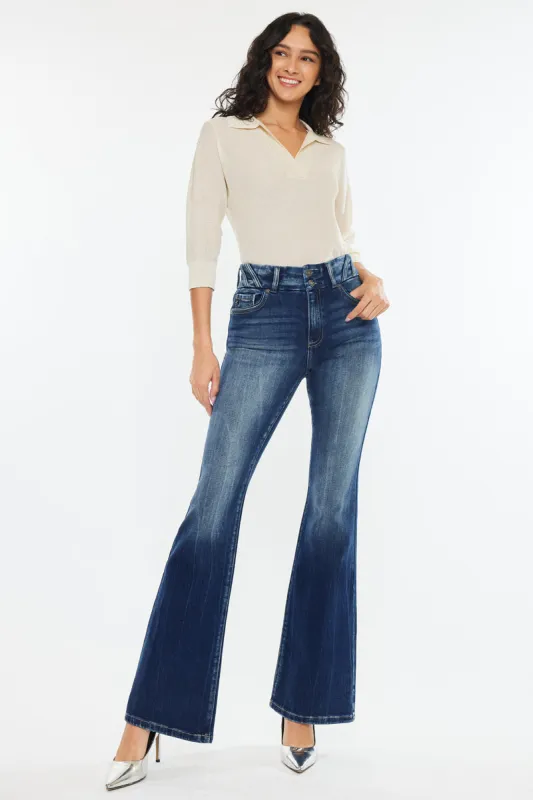 Michelle High Rise Flare Jeans sold by Kan Can