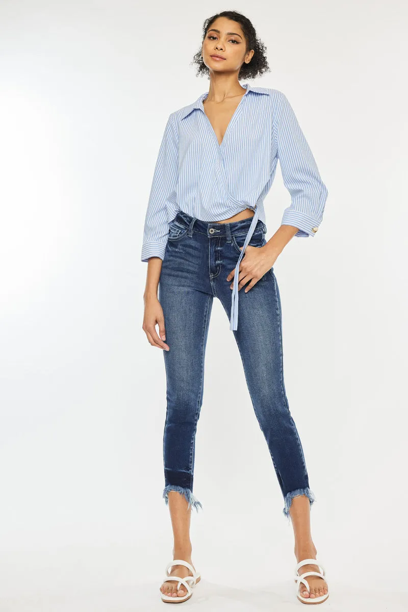 Dana High Rise Ankle Skinny Jeans sold by Kan Can product image thumbnail 3