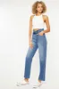 Kaas Ultra High Rise Belted Paperbag Straight Leg Jeans sold by Kan Can