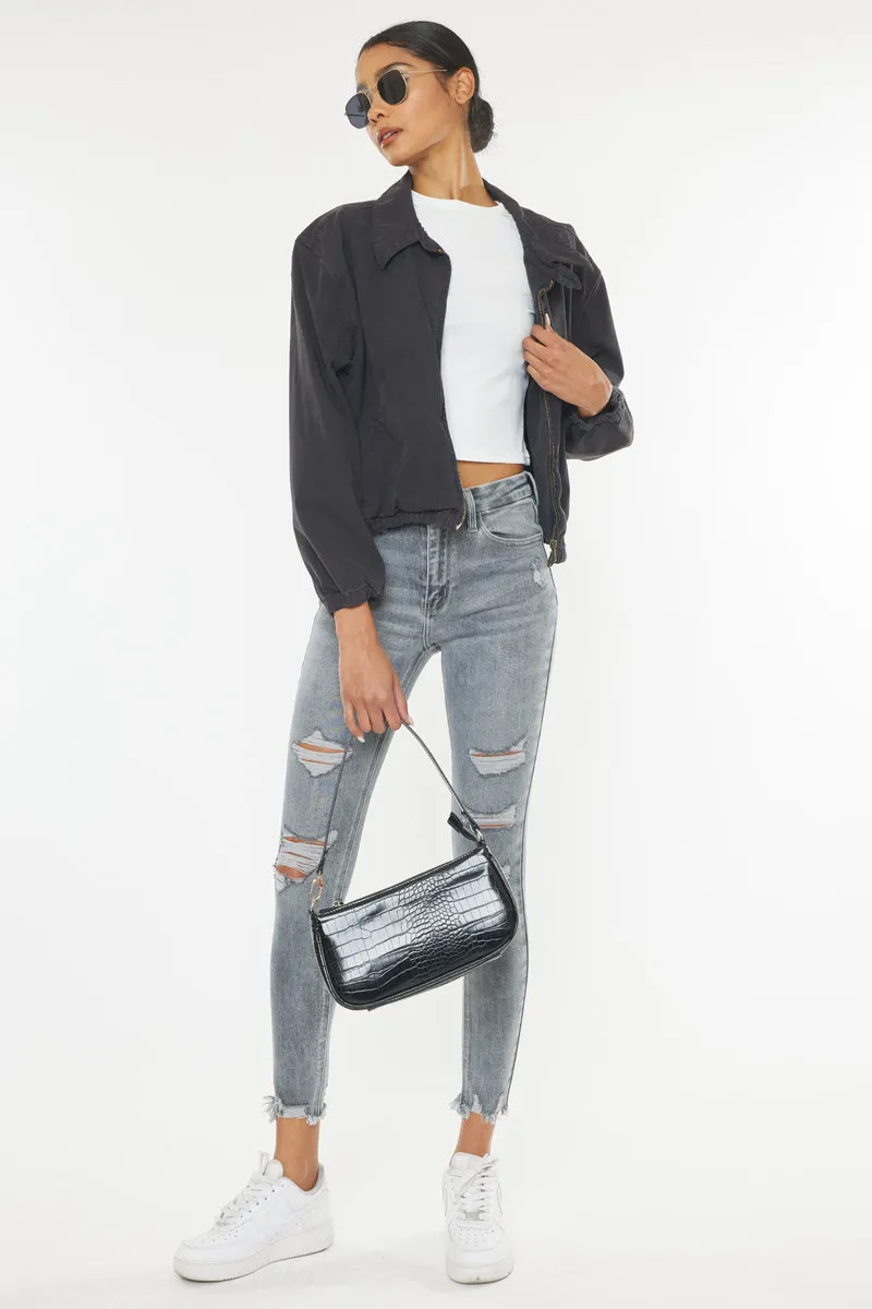 Calista High Rise Ankle Skinny Jeans sold by Kan Can product image thumbnail 2