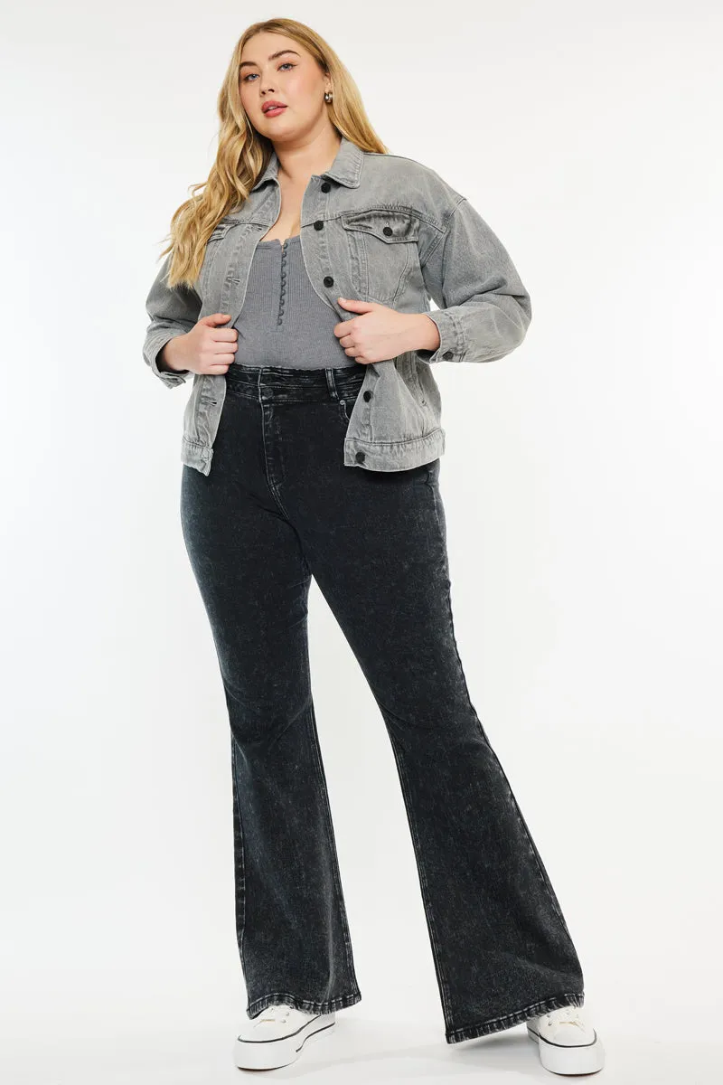 Soraya Ultra High Rise Flare Jeans (Plus Size) sold by Kan Can