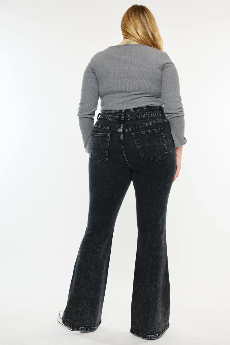 Soraya Ultra High Rise Flare Jeans (Plus Size) sold by Kan Can product image thumbnail 2