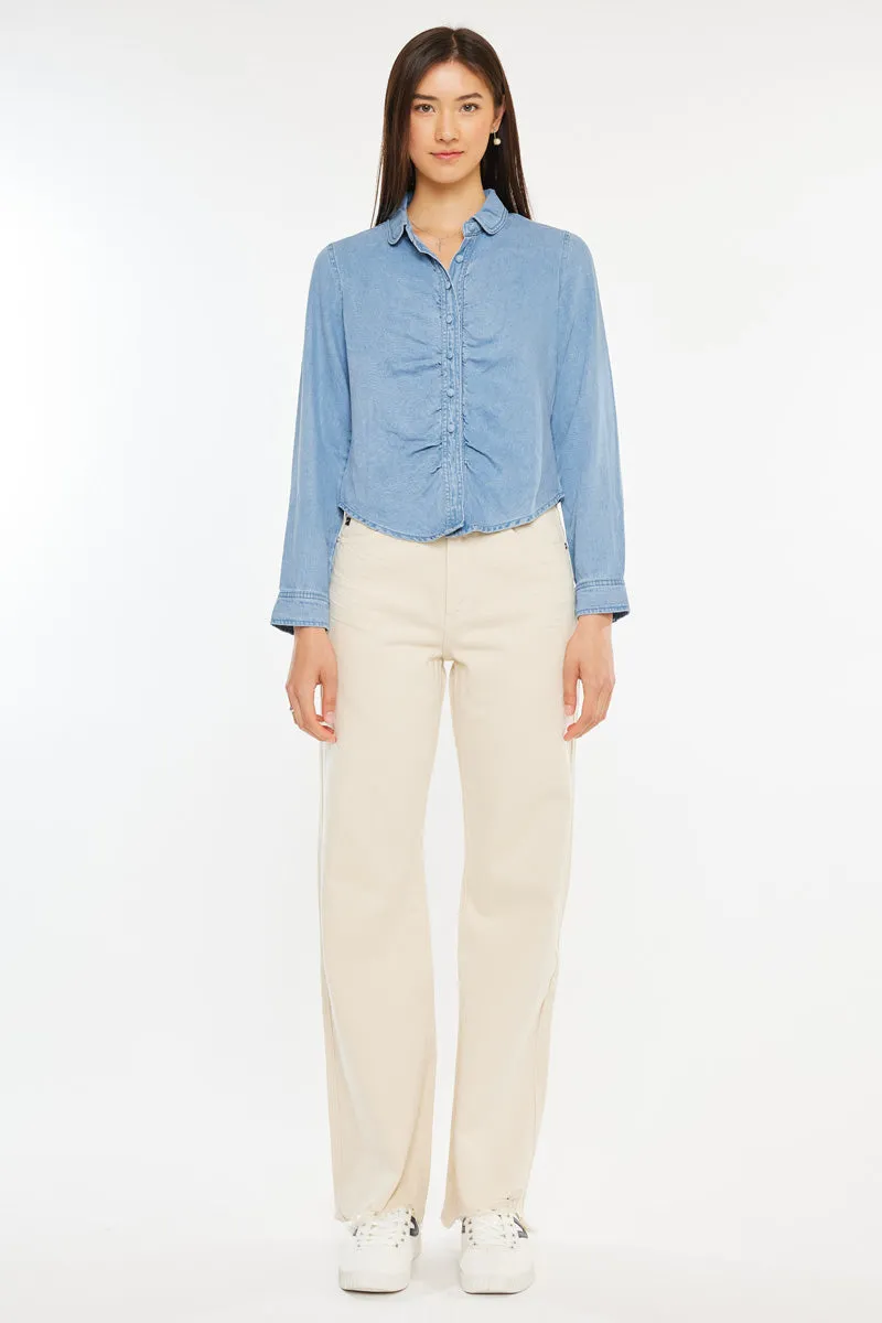 Evie Fitted Long Sleeve Shirt sold by Kan Can product image thumbnail 5