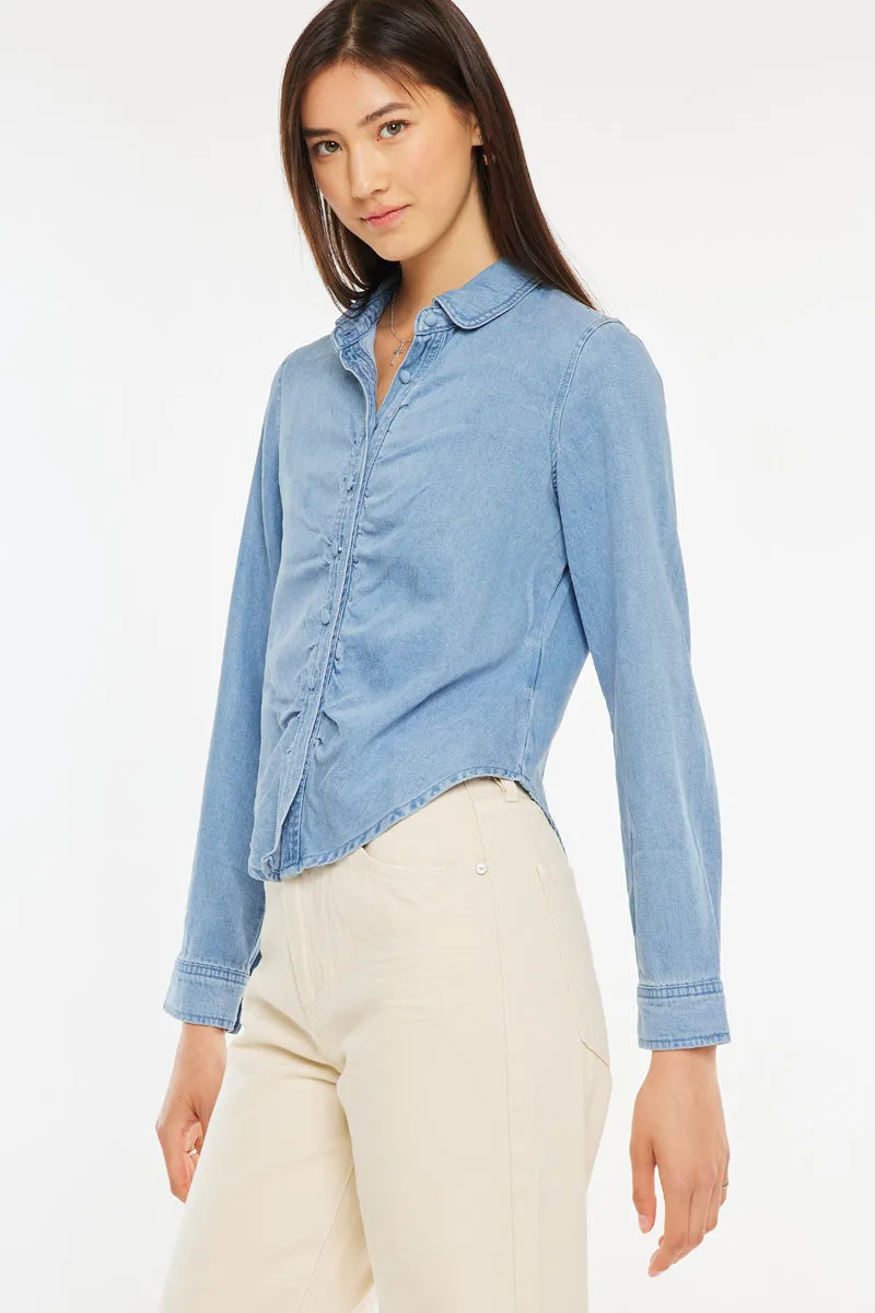 Evie Fitted Long Sleeve Shirt sold by Kan Can product image thumbnail 4