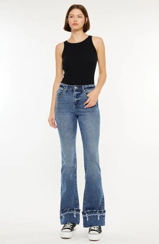 Donna High Rise Bootcut Jeans sold by Kan Can