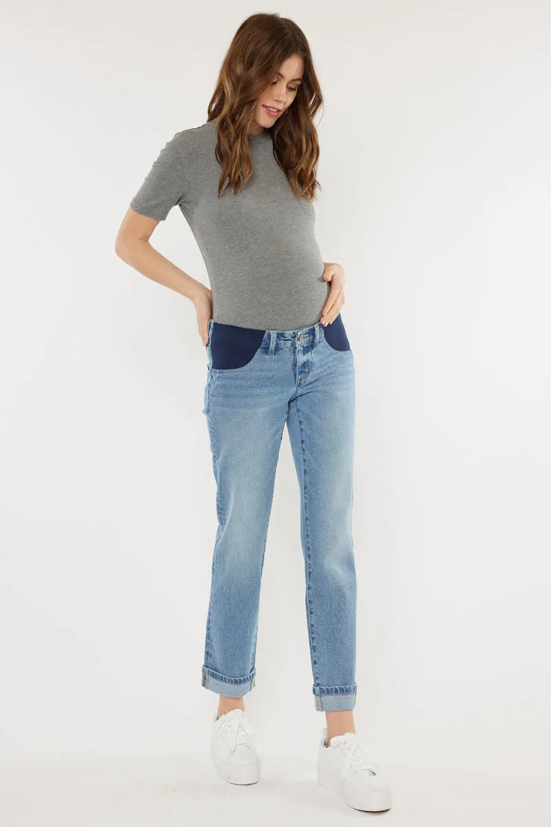 Yasmin Maternity Boyfriend Jeans sold by Kan Can product image thumbnail 4