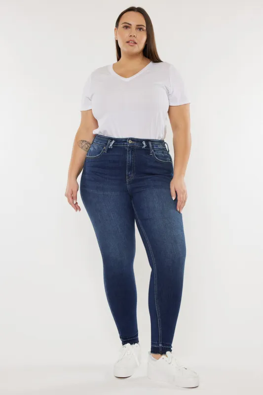 Zoe High Rise Ankle Skinny Jeans (Plus Size) sold by Kan Can