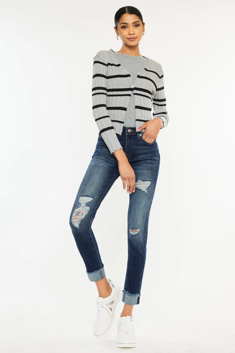 Judith High Rise Ankle Skinny Jeans sold by Kan Can product image thumbnail 4