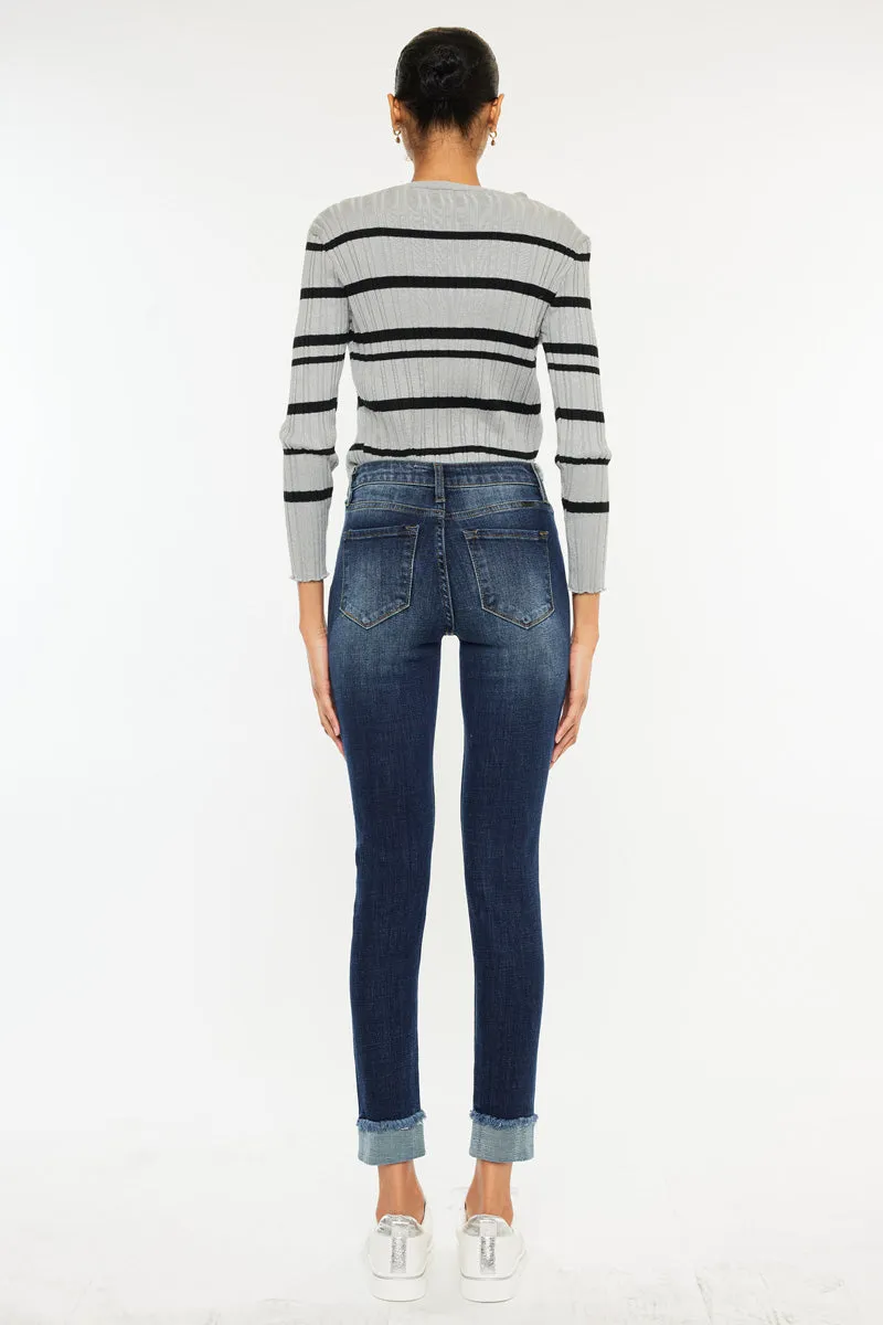 Judith High Rise Ankle Skinny Jeans sold by Kan Can product image thumbnail 2