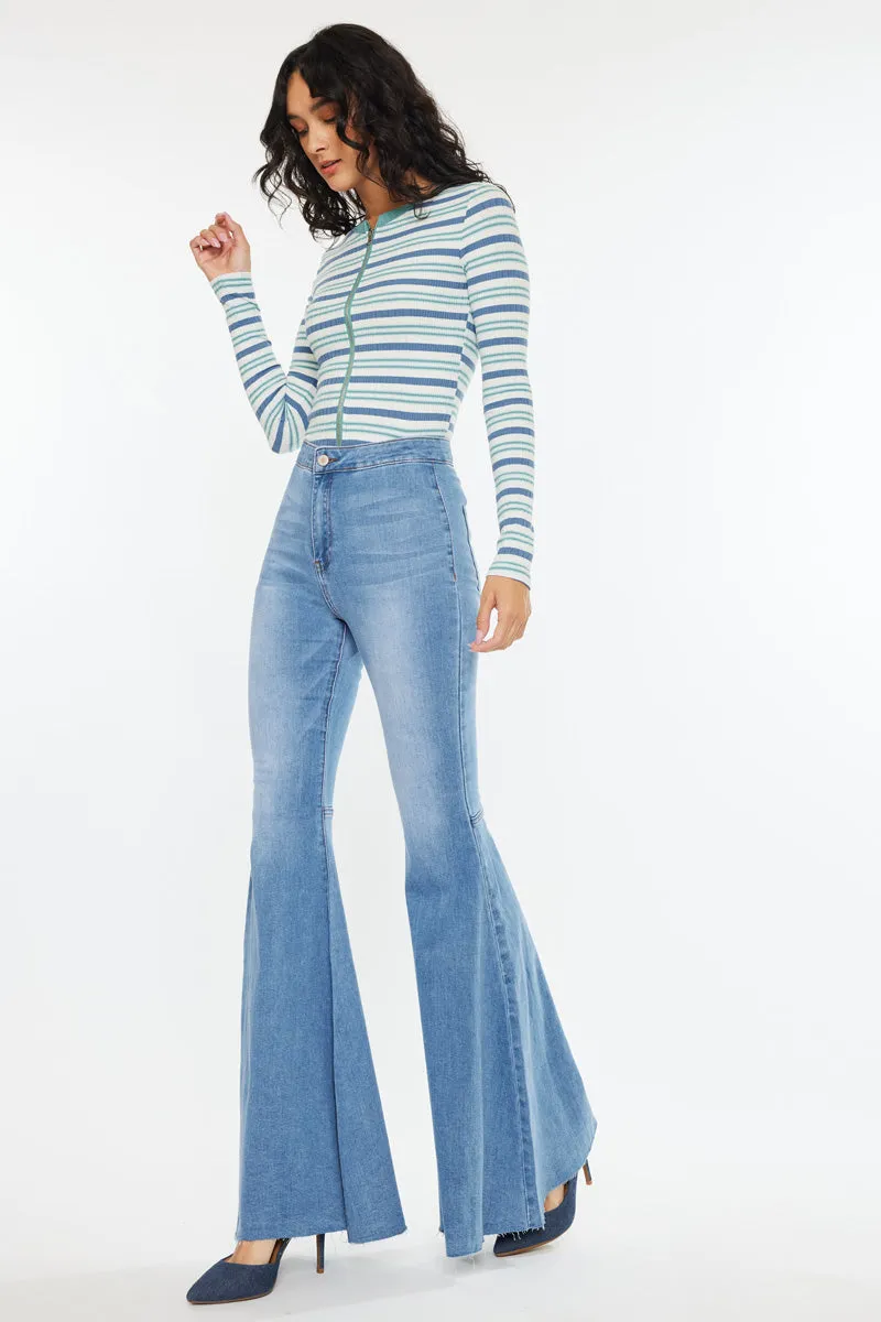 Beverly High Rise Super Flare Jeans sold by Kan Can product image thumbnail 5