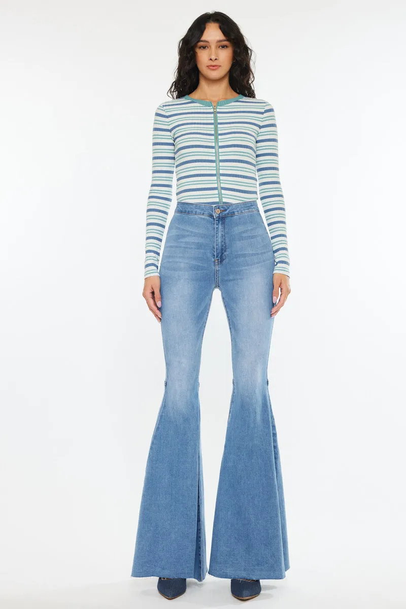 Beverly High Rise Super Flare Jeans sold by Kan Can product image thumbnail 3