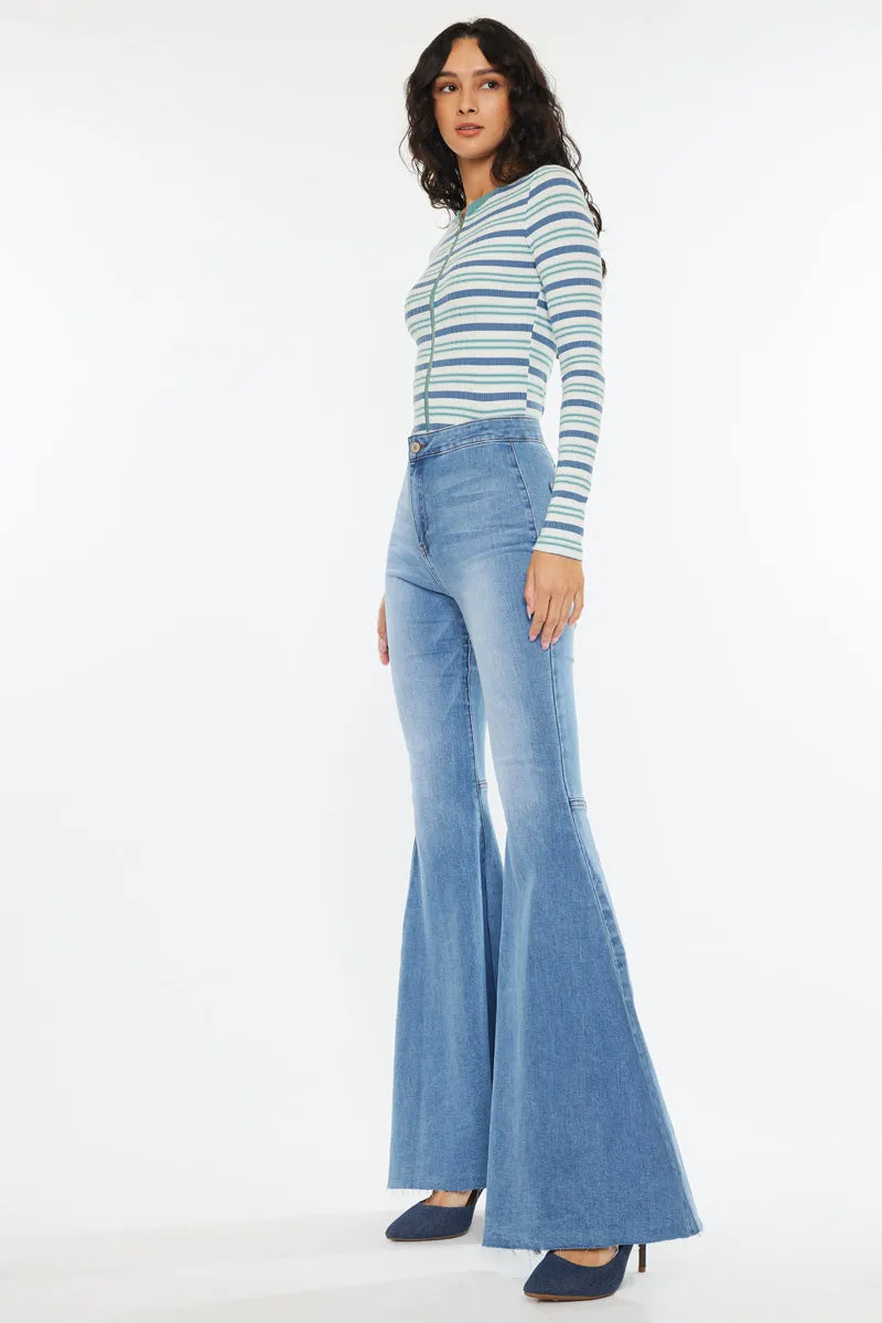 Beverly High Rise Super Flare Jeans sold by Kan Can product image thumbnail 4