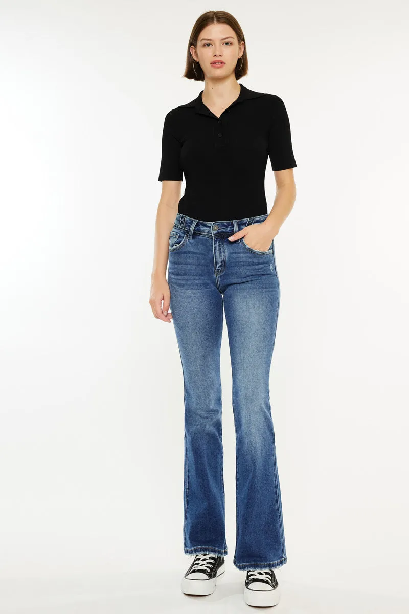 Marline Mid Rise Flare Jeans sold by Kan Can product image thumbnail 3