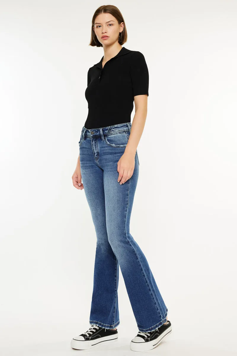 Marline Mid Rise Flare Jeans sold by Kan Can product image thumbnail 2