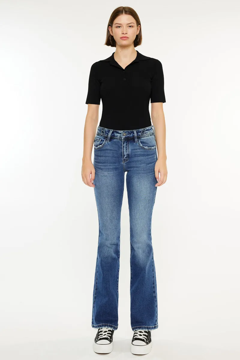 Marline Mid Rise Flare Jeans sold by Kan Can product image thumbnail 5