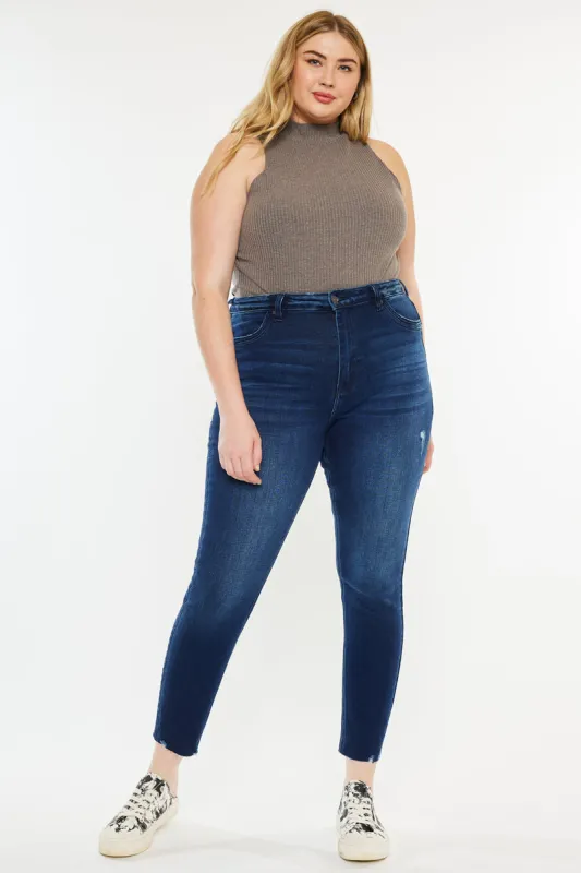 Karol High Rise Ankle Skinny Jeans (Plus Size) sold by Kan Can