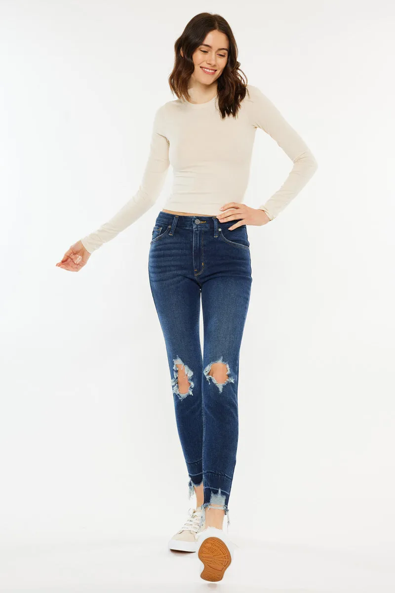 Ahri High Rise Ankle Skinny Jeans sold by Kan Can product image thumbnail 5