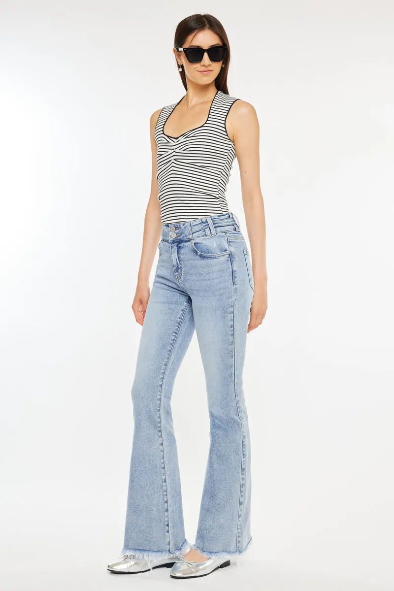 Jazmin High Rise Flare Jeans sold by Kan Can product image thumbnail 4