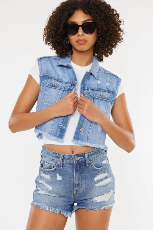 Billie 90's Cropped Vest sold by Kan Can