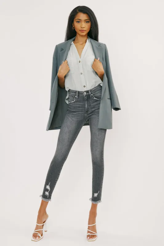 Shyla High Rise Ankle Skinny Jeans sold by Kan Can
