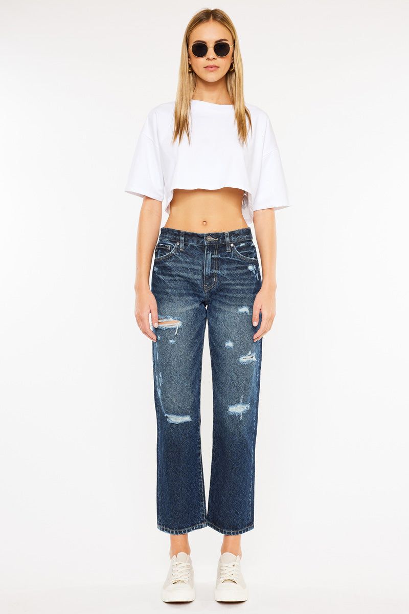 Raelynn High Rise Straight Leg Jeans sold by Kan Can product image thumbnail 3