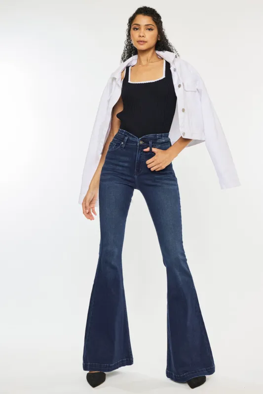Elowen High Rise Super Flare Jeans sold by Kan Can