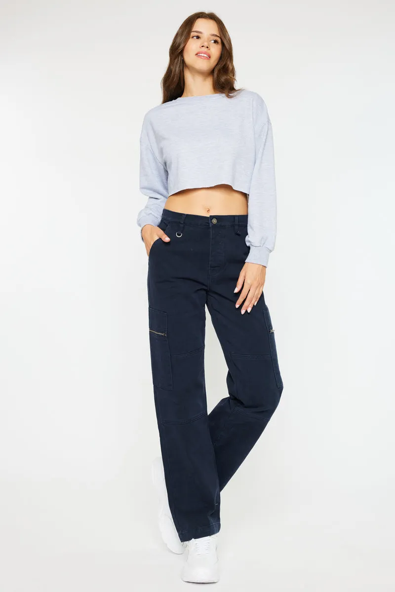 Jainie High Rise Straight Leg Jeans sold by Kan Can product image thumbnail 3