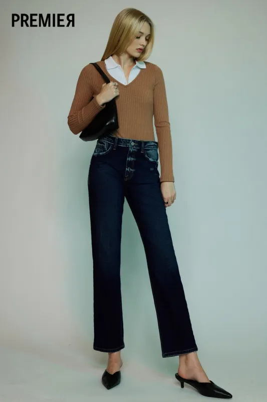 Delores Premier High Rise Straight sold by Kan Can