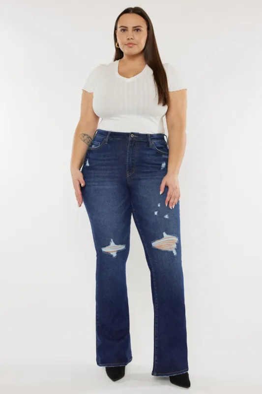 Solange High Rise Flare Jeans (Plus Size) sold by Kan Can