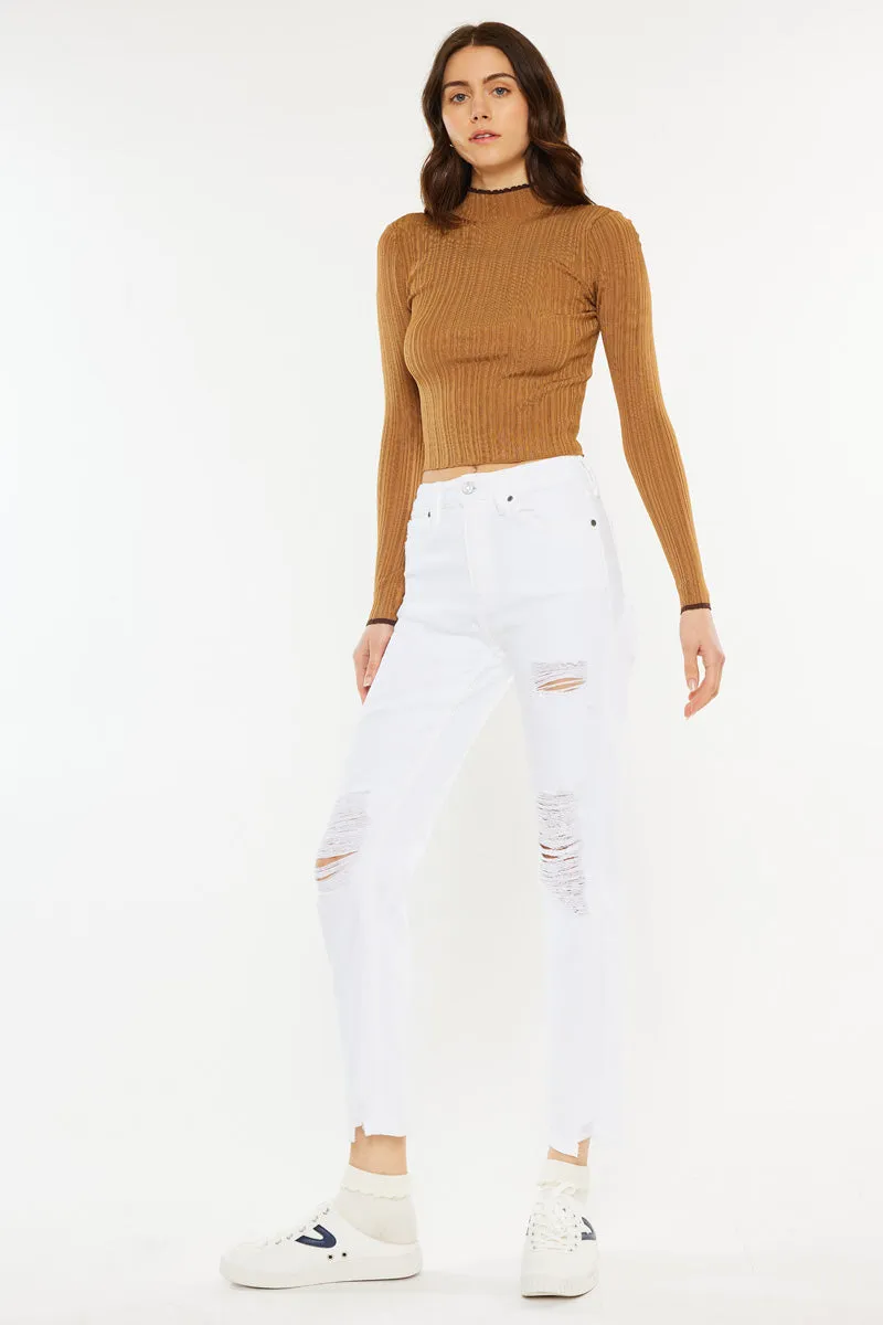 Haven Ultra High Rise Slim Straight Leg Jeans sold by Kan Can product image thumbnail 4