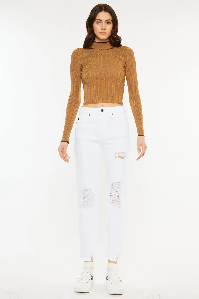 Haven Ultra High Rise Slim Straight Leg Jeans sold by Kan Can product image thumbnail 3