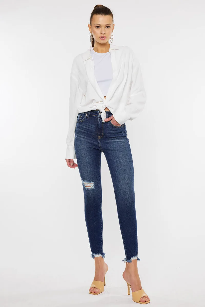 Phoenix High Rise Ankle Skinny Jeans sold by Kan Can