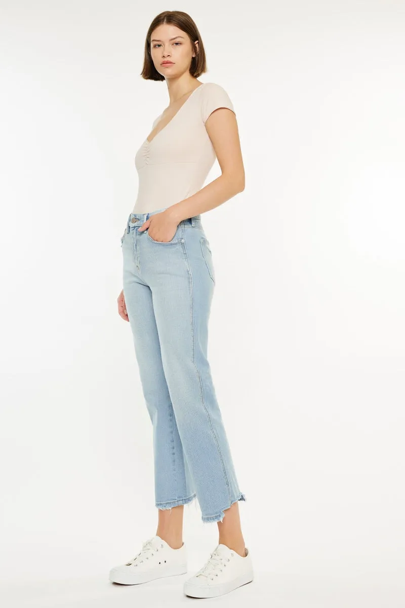 Lane High Rise Cropped Straight Leg Jeans sold by Kan Can product image thumbnail 3