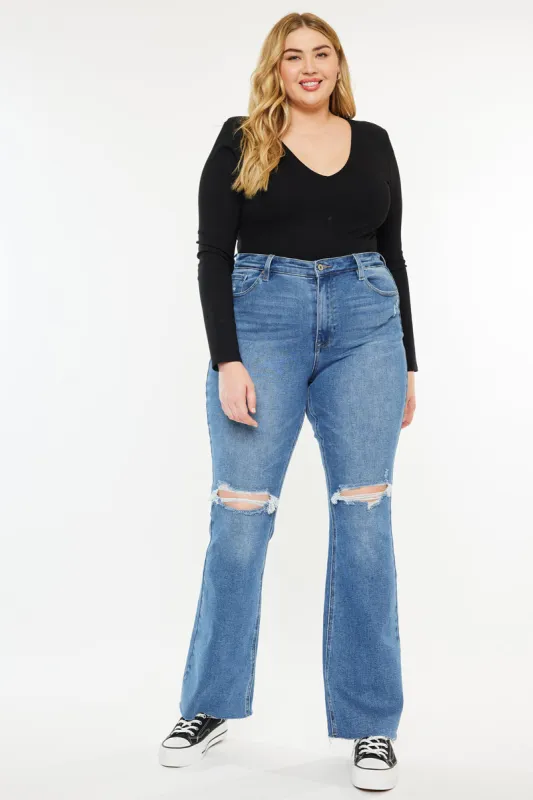 Sunflower Essentials High Rise Bootcut Jeans ( Plus Size) sold by Kan Can