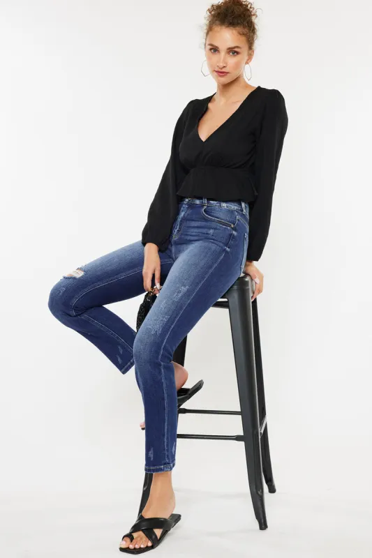 Alanis High Rise Straight Leg Jeans sold by Kan Can