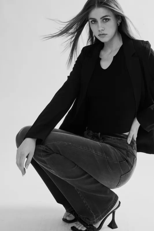 Margaret High Rise Bootcut Jeans sold by Kan Can