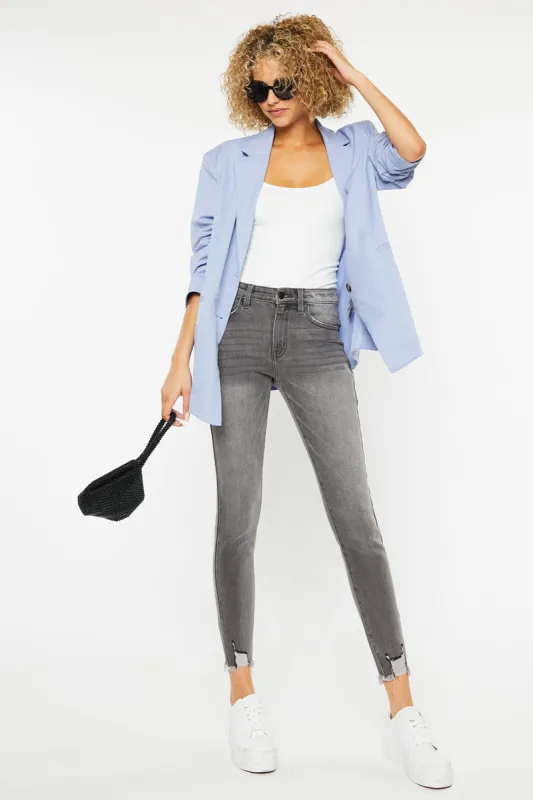 Leo High Rise Ankle Skinny Jeans sold by Kan Can