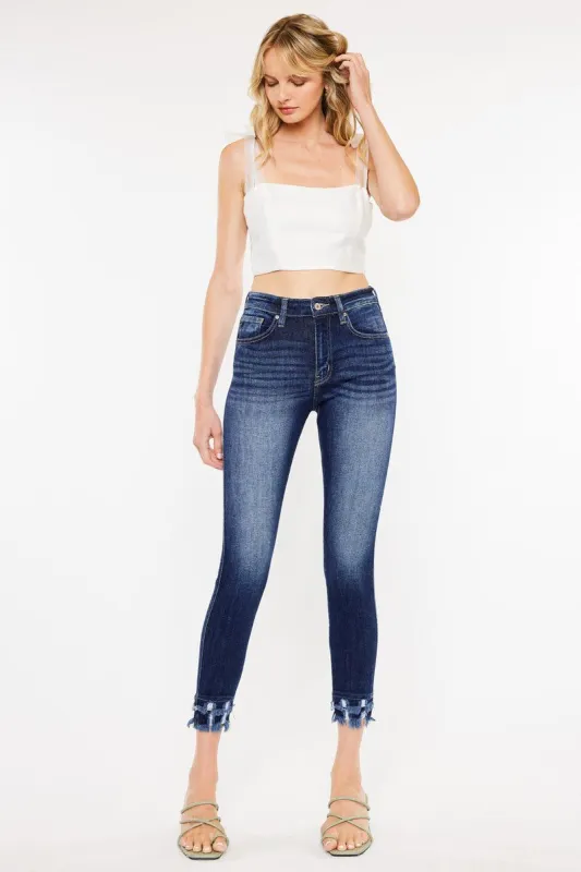 Antonella High Rise Ankle Skinny Jeans sold by Kan Can