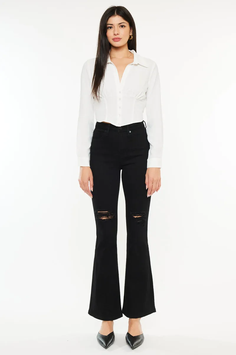 Mars High Rise Flare Jeans (Petite) sold by Kan Can product image thumbnail 3