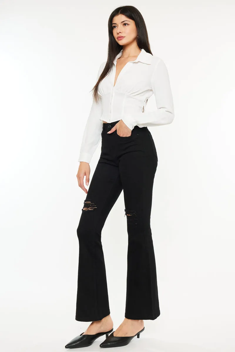 Mars High Rise Flare Jeans (Petite) sold by Kan Can product image thumbnail 5