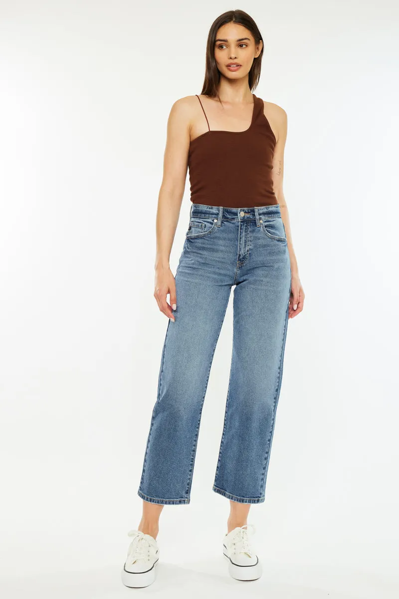 Jordana Essentials High Rise True Straight Leg Jeans sold by Kan Can product image thumbnail 4