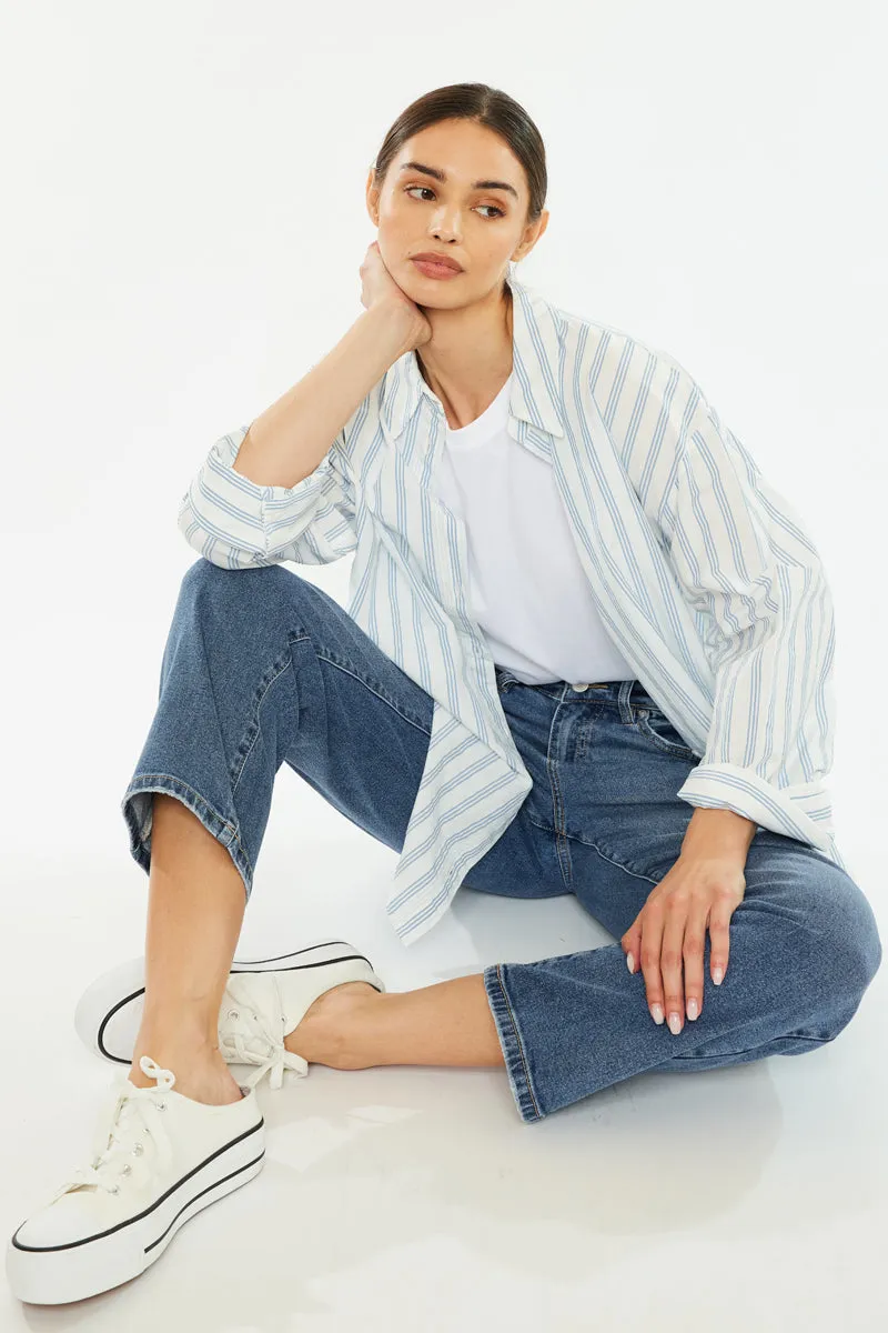 Jordana Essentials High Rise True Straight Leg Jeans sold by Kan Can